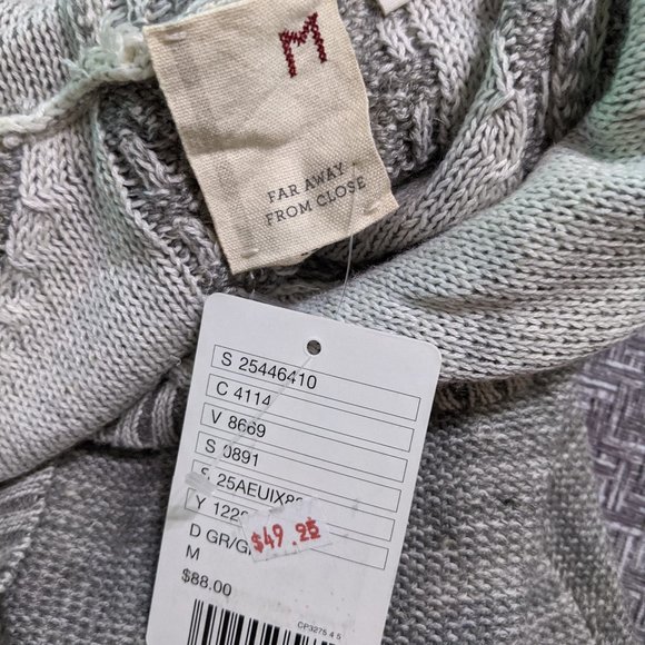 NWT Anthropologie Far Away from Close gray hooded sweater - Picture 4 of 4